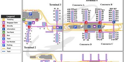 Mappa di Phoenix sky harbor airport