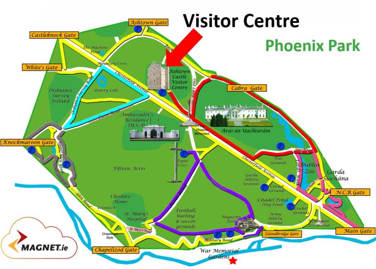 Phoenix park mappa
