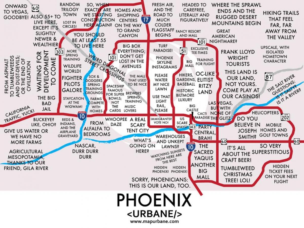 Phoenix quartieri mappa