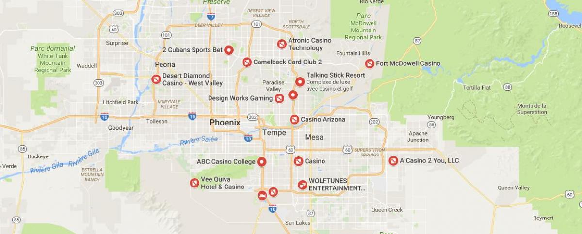 mappa di Phoenix casino