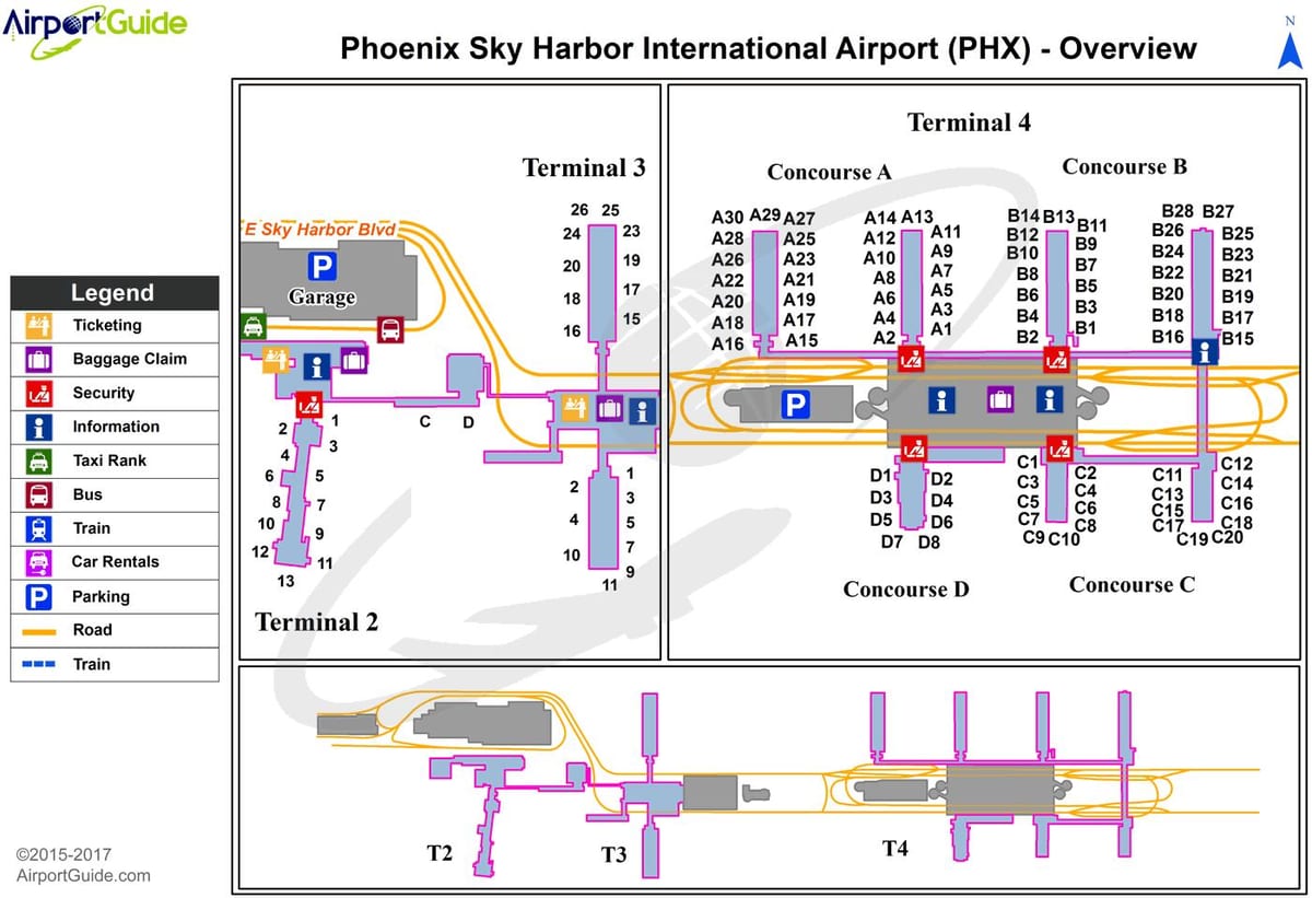 phx terminal mappa