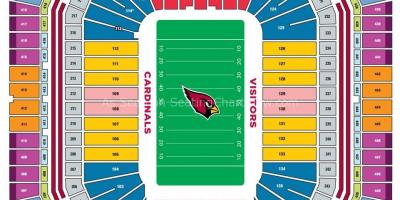 University of Phoenix stadium seating mappa