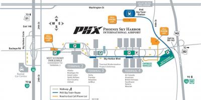 Mappa aeroporto di Phoenix