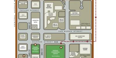 Mappa di Phoenix convention center