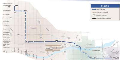 Phoenix trasporto pubblico mappa