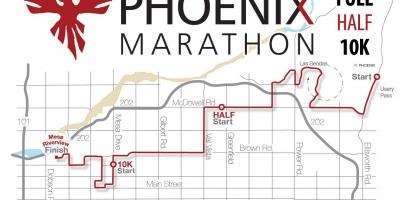 Mappa di Phoenix maraton